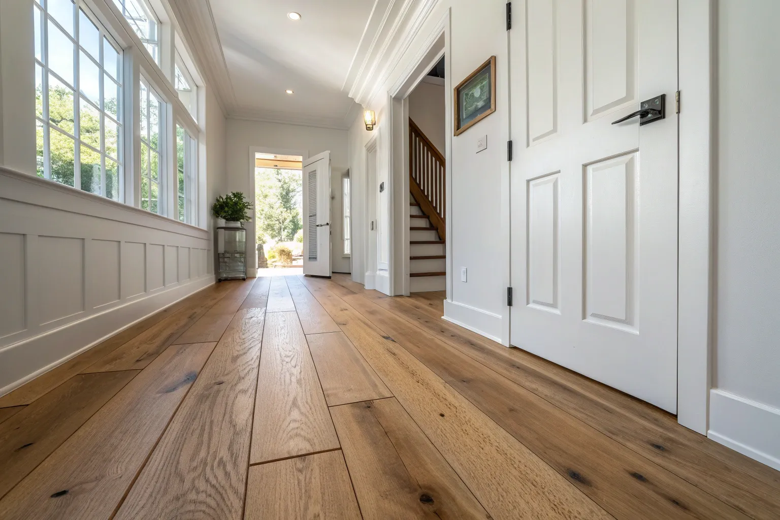 13+ Warm Wood Entryway Flooring Ideas for a Welcoming Home