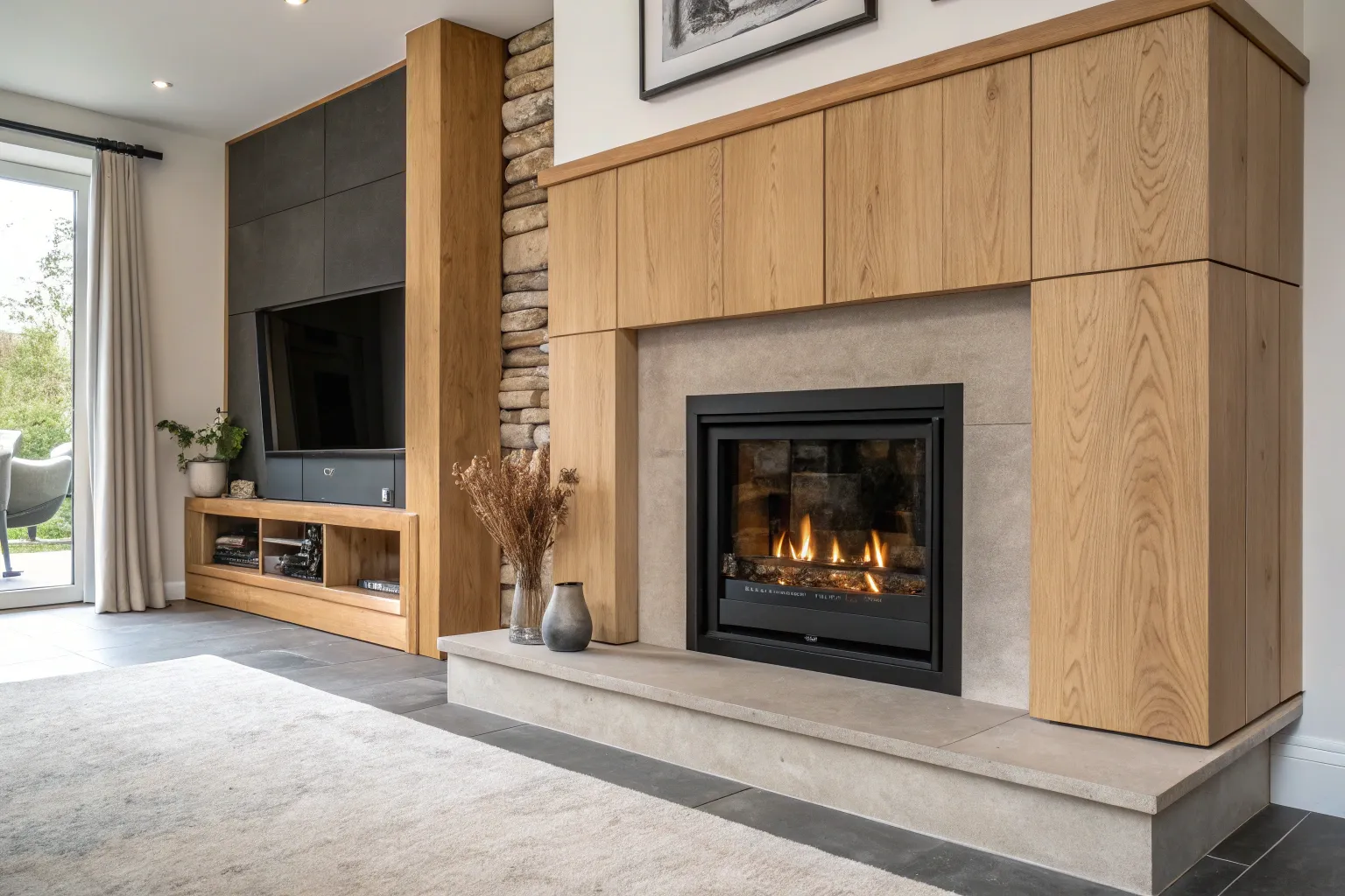 15+ Stylish Fireplace Facade Ideas to Warm Up Your Living Room