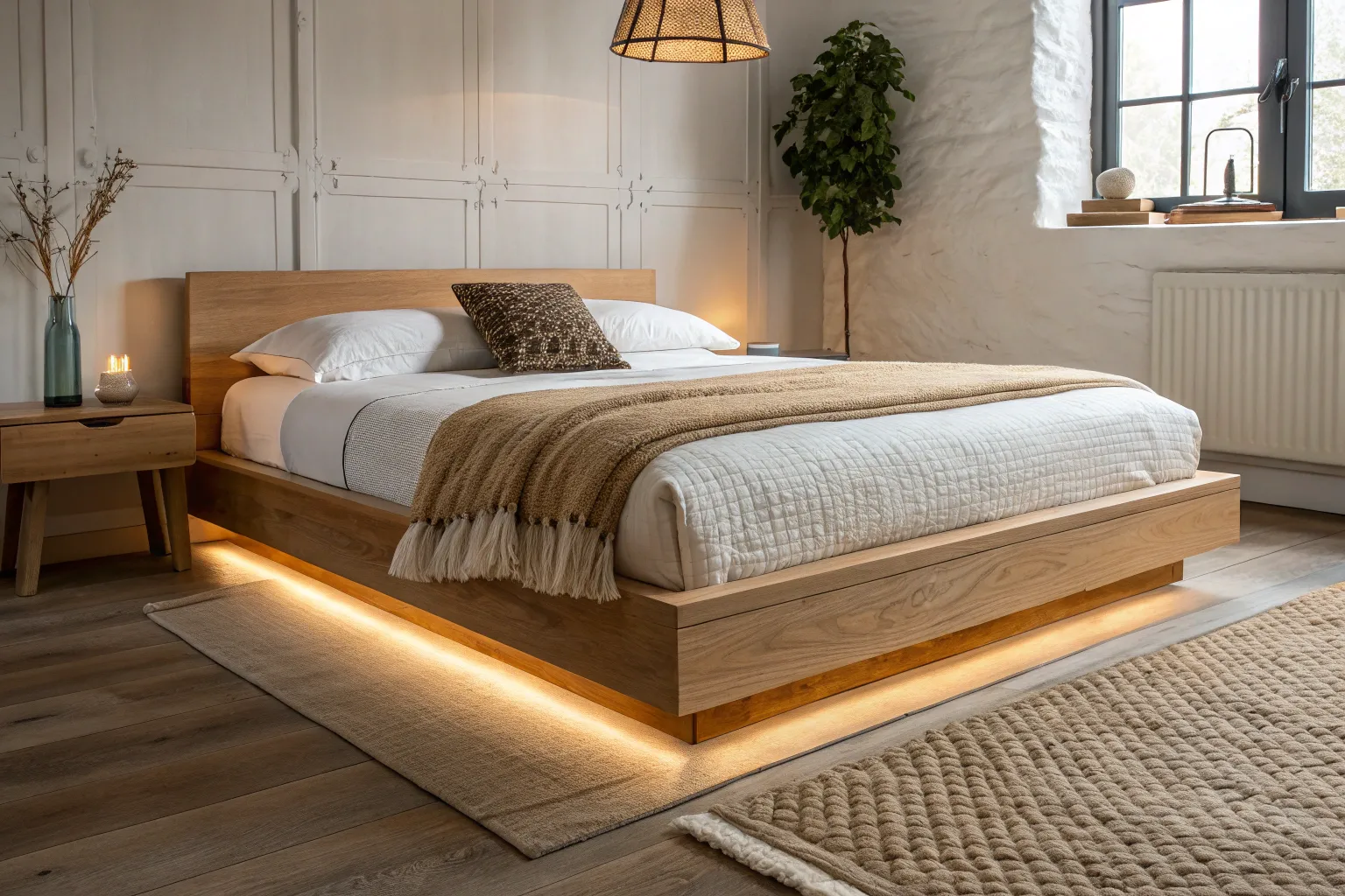 5+ Sleek Floating Bed Design Ideas for a Modern Bedroom