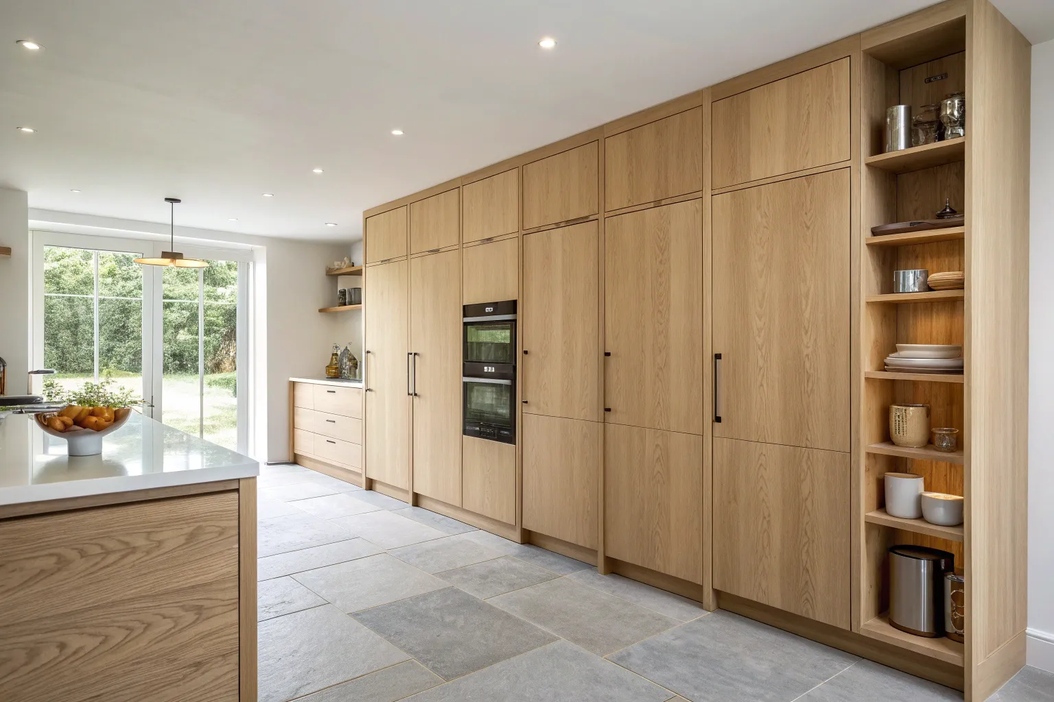 9+ Stylish Full Wall Kitchen Cabinet Ideas for a Warm Wood Look