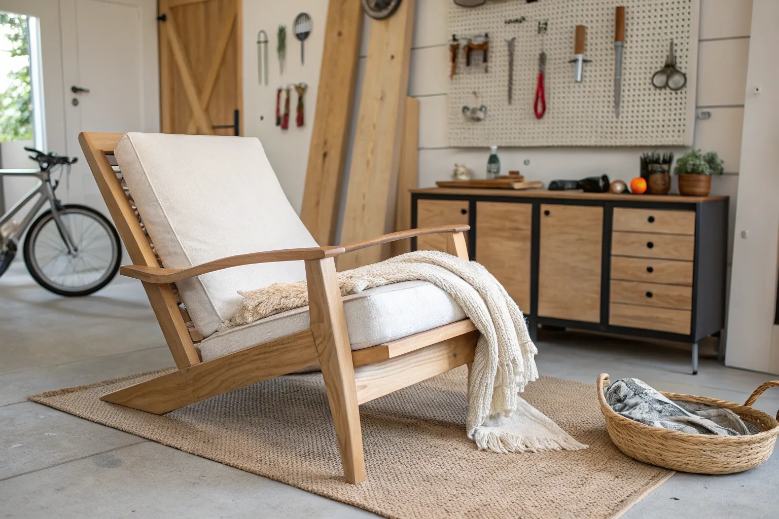 15+ Smart Garage Seating Ideas for Simple DIY Wood Benches