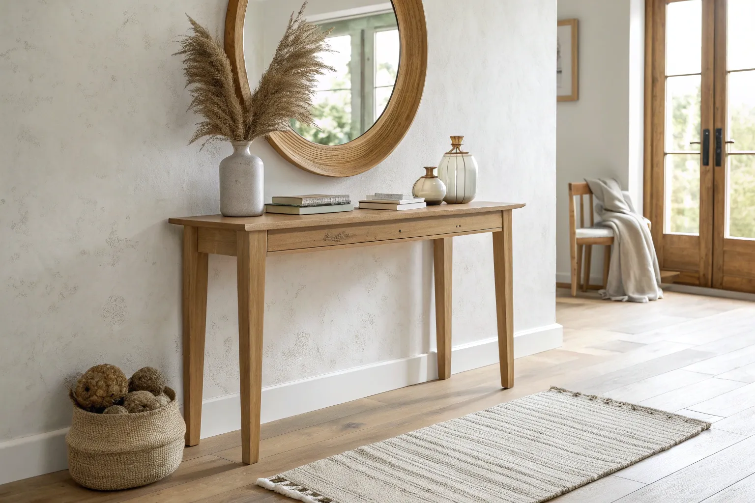 11+ Warm Hallway Design Ideas with Wood Accents
