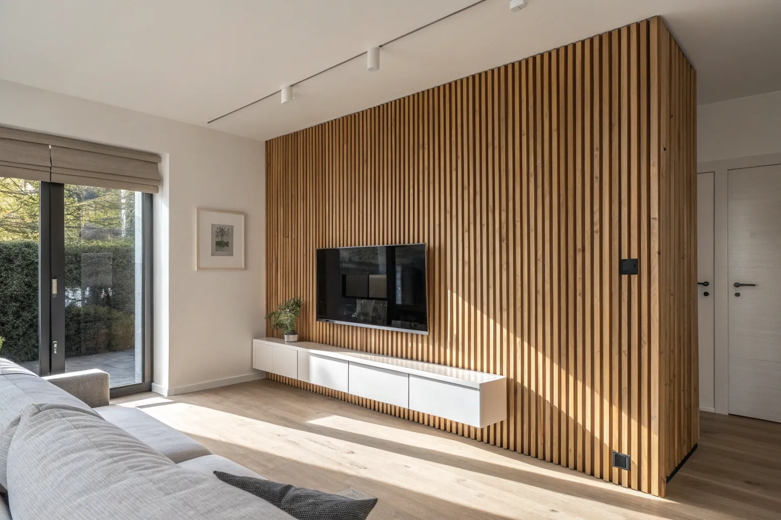 17+ Modern Interior Wood Slat Wall Ideas for Warm Homes