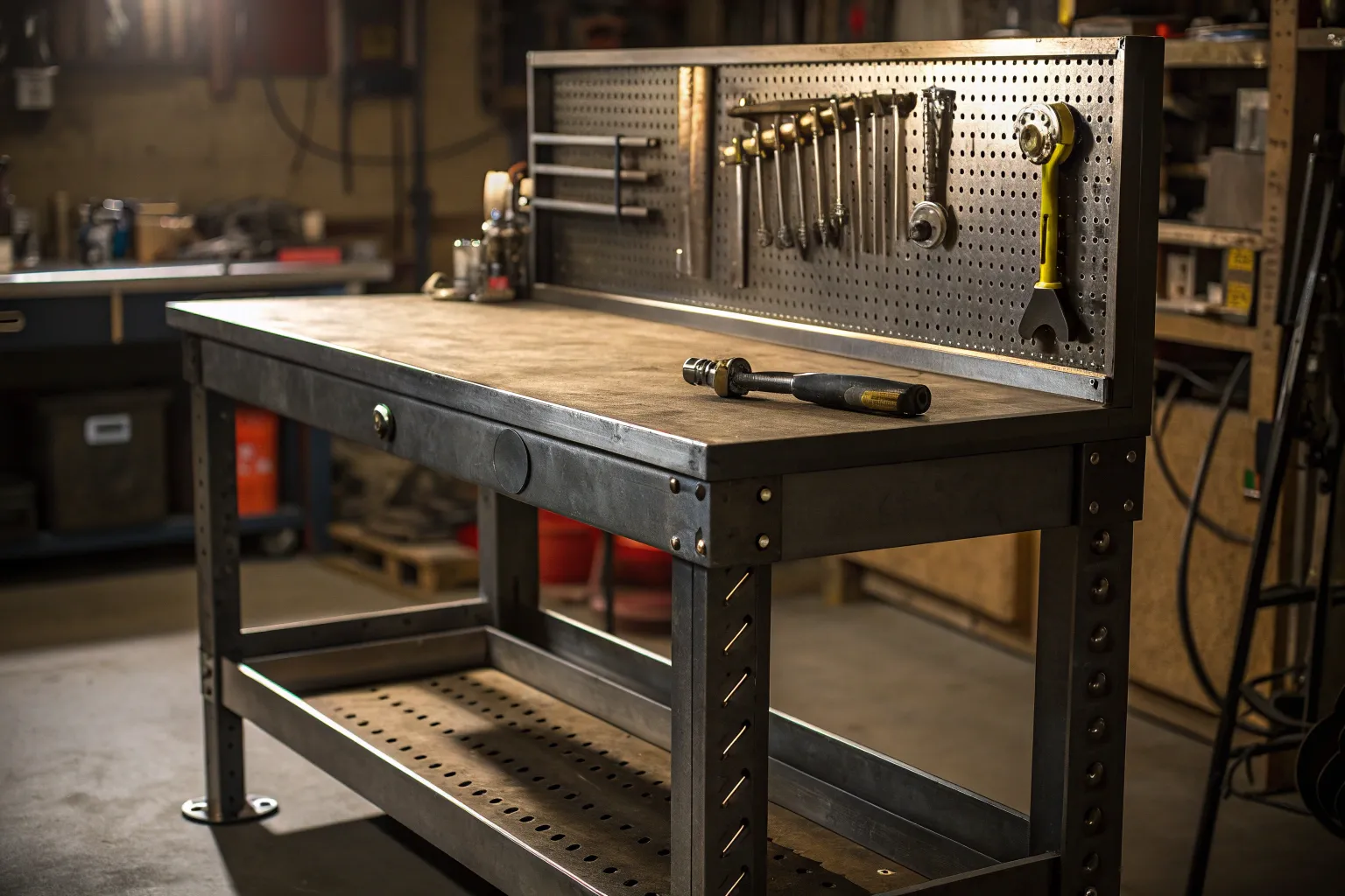 14+ Inspiring Metal Work Bench Ideas for Your Space