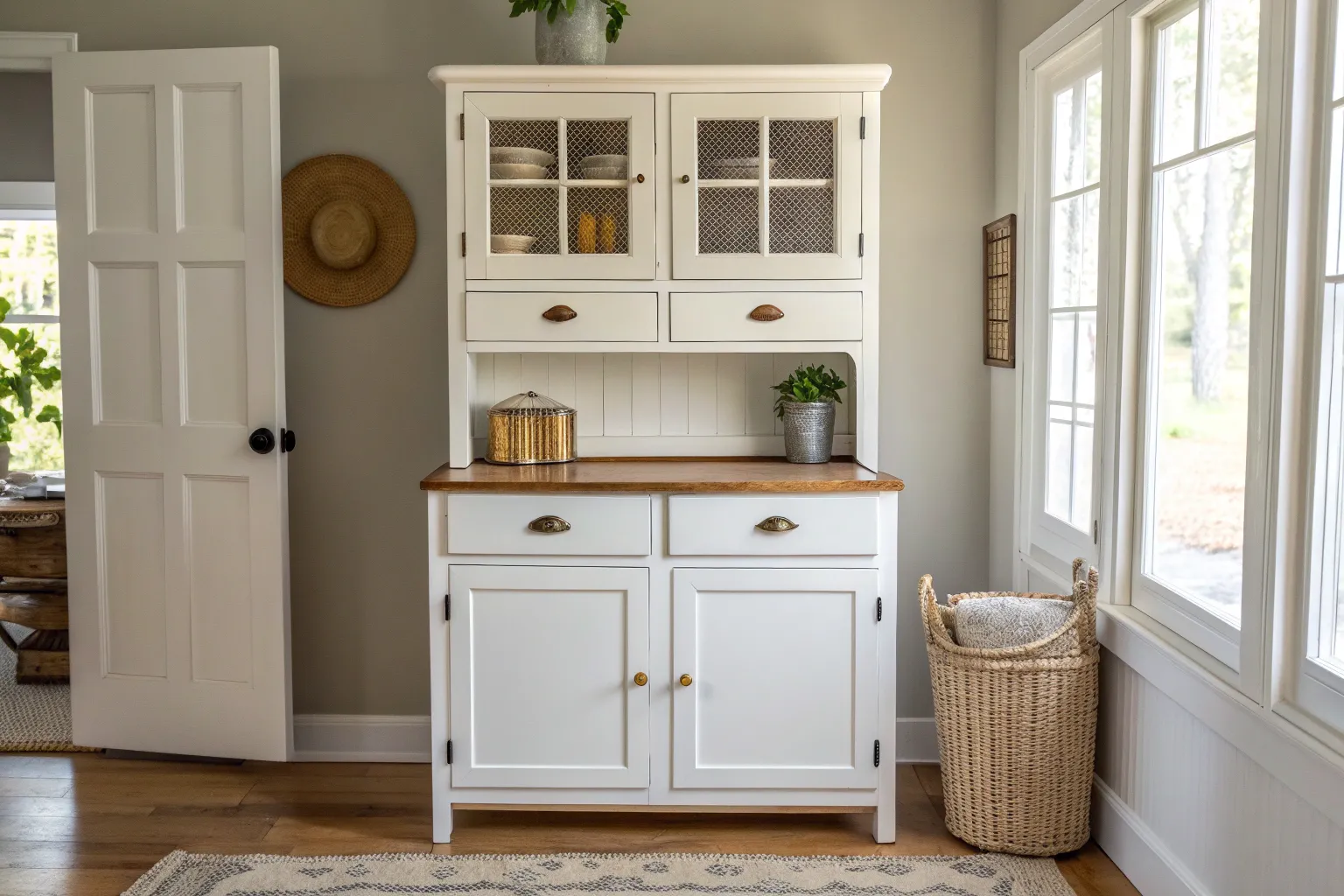 19+ Charming Painted Hoosier Cabinet Ideas for Any Kitchen