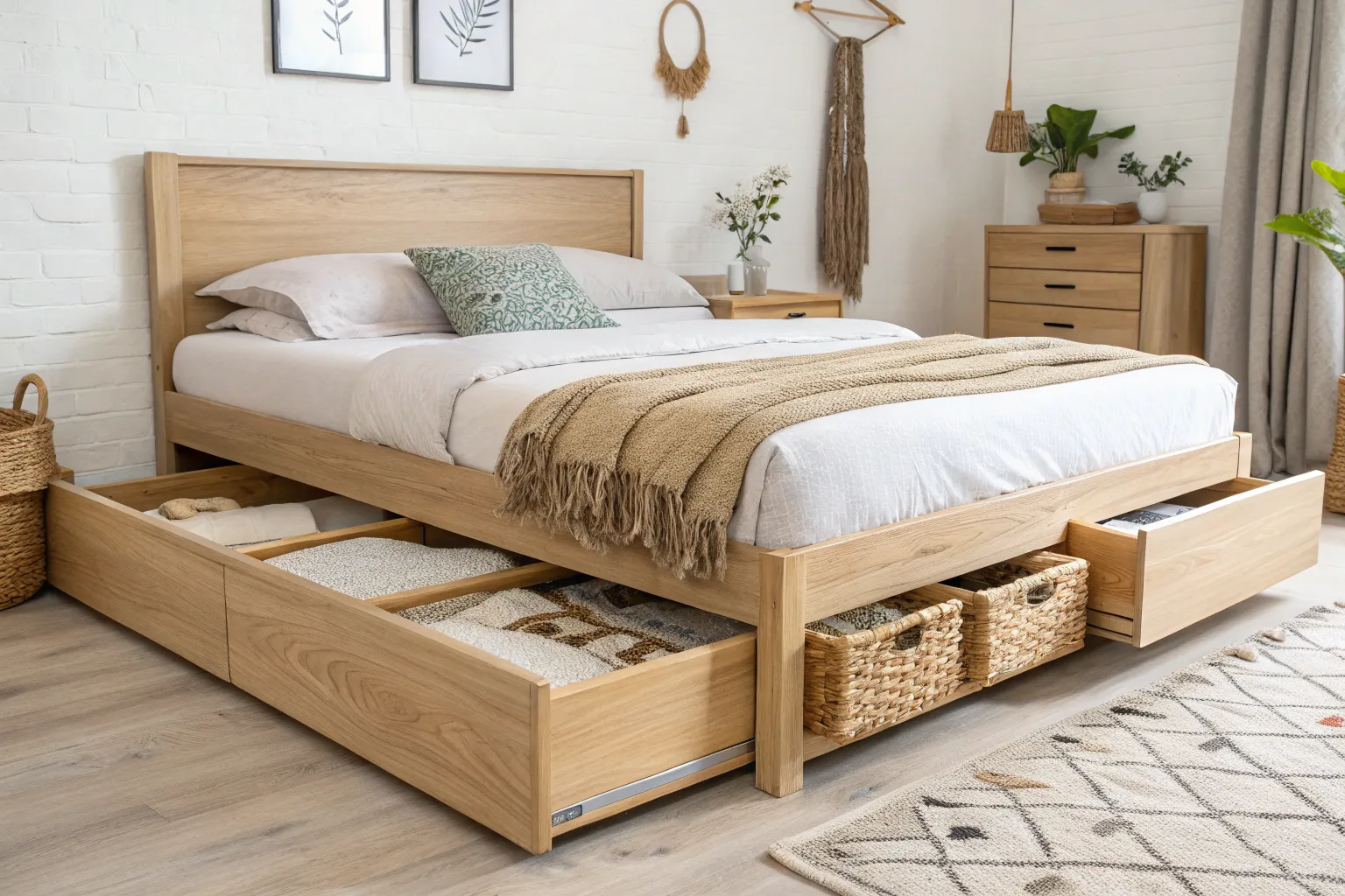 12+ Smart Queen Bed Frame With Storage Ideas