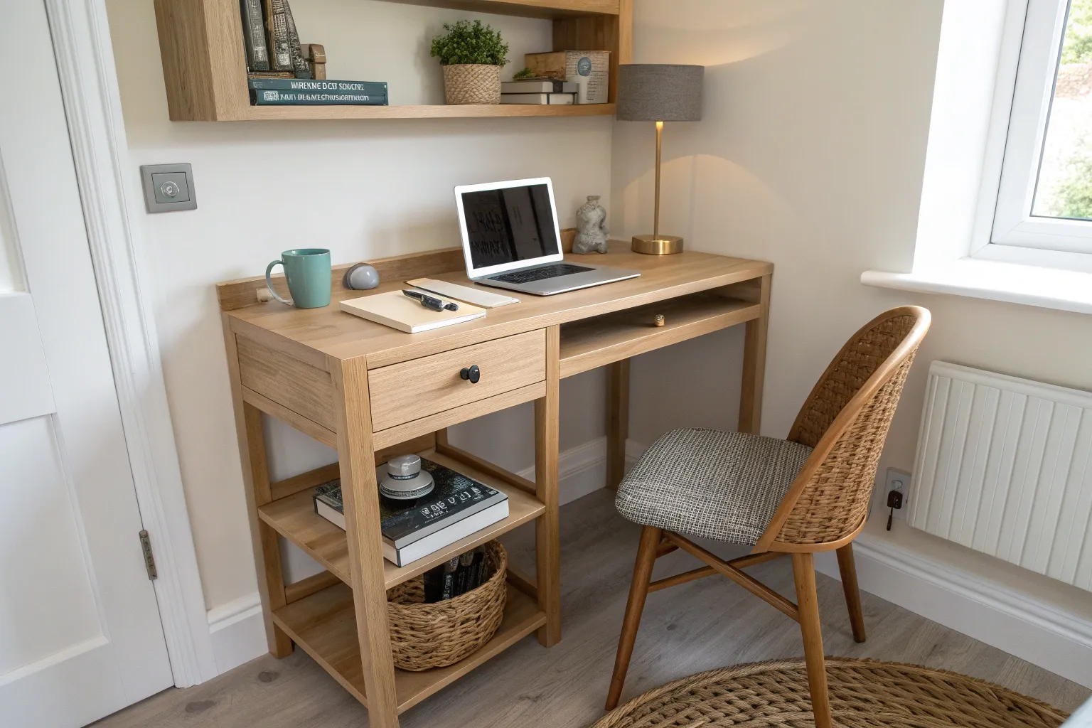 14+ Smart Small Desk Ideas for Cozy Woodworking Spaces