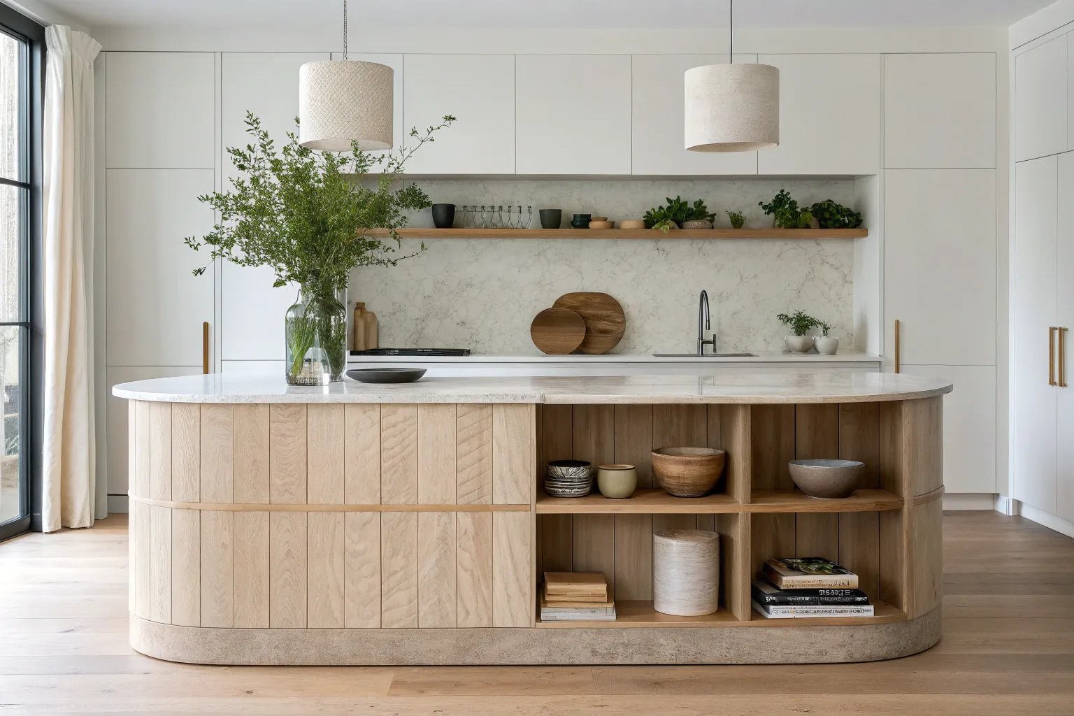 11+ Unique Kitchen Island Ideas with Warm Wood Details