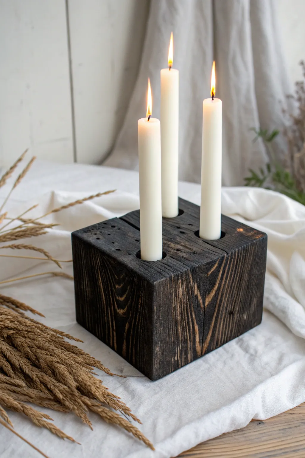5+ Cozy Yule Altar Ideas with Natural Wood Accents