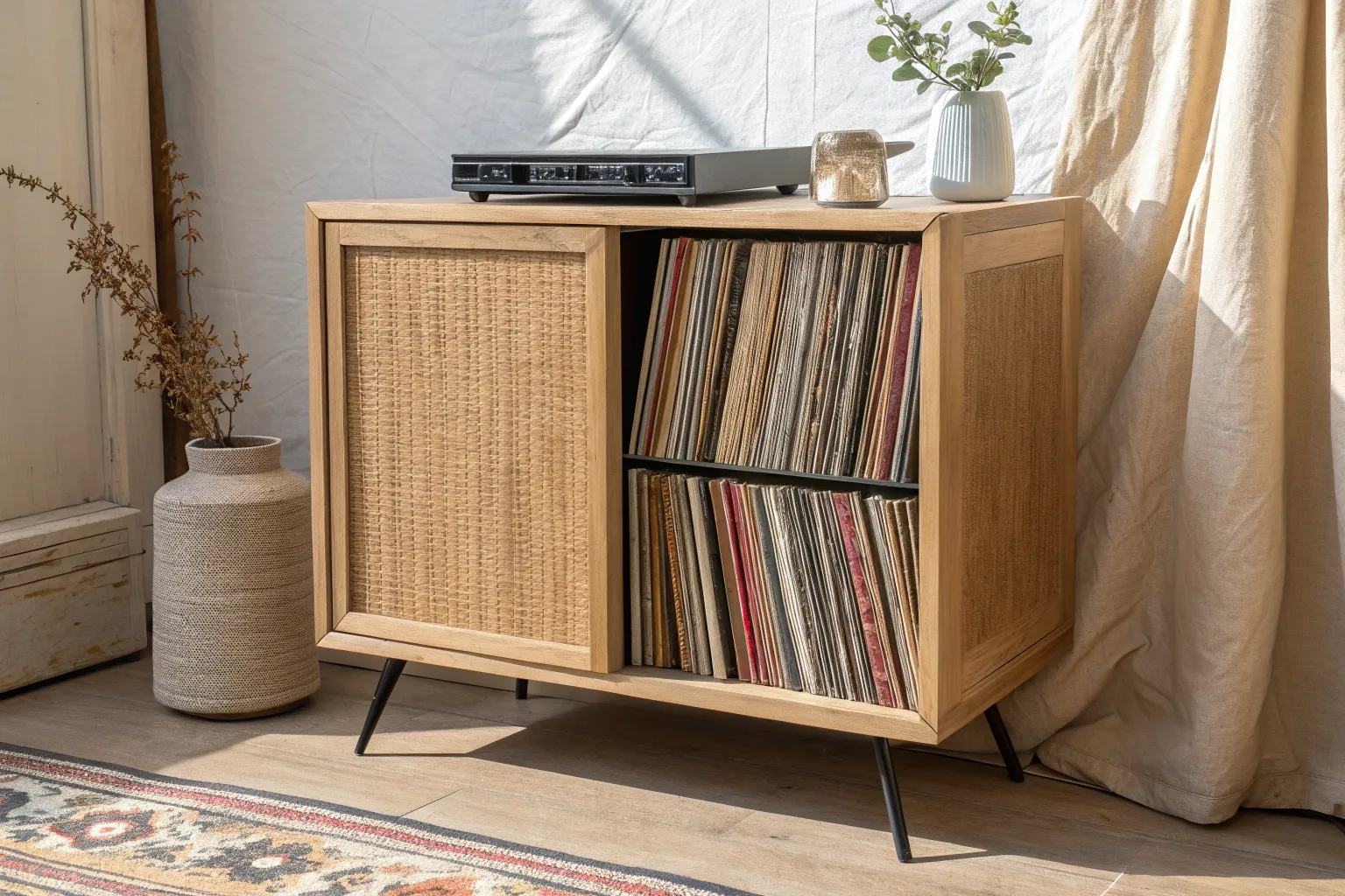 18+ Smart Wooden Record Storage Ideas for Vinyl Lovers