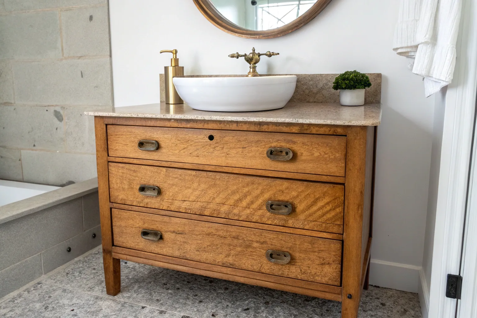 19+ Charming Antique Bathroom Vanity Ideas for a Cozy Look