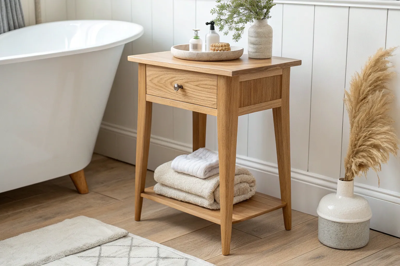 16+ Stylish Bathroom Tables Ideas for Small Spaces