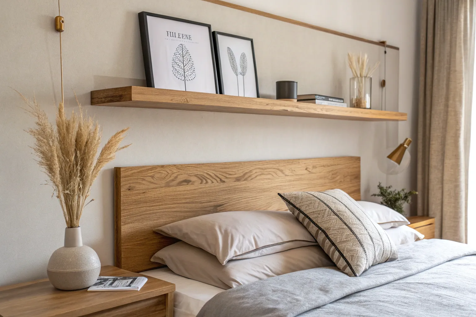 16+ Stylish Bedroom Ledge Ideas for a Cozy, Wood-Inspired Look