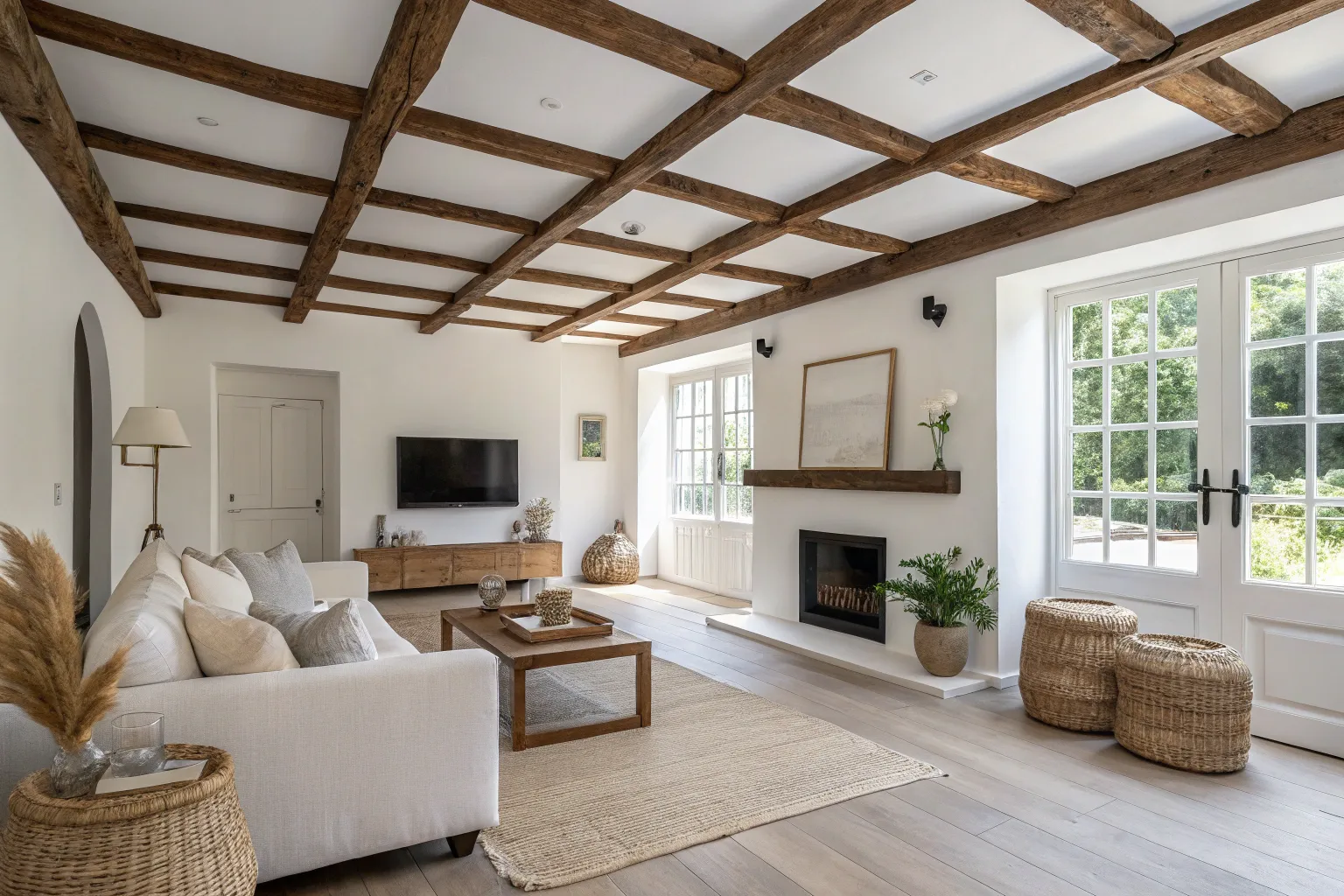 20+ Stunning Box Beam Ceiling Ideas for a Warm Wood Look