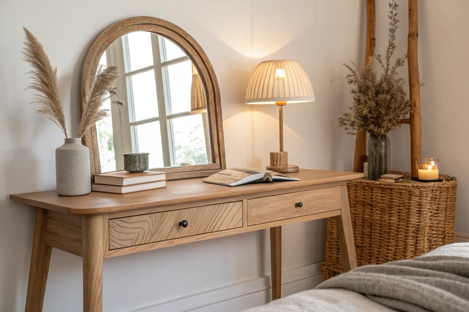19+ Stylish Console Table in Bedroom Ideas
