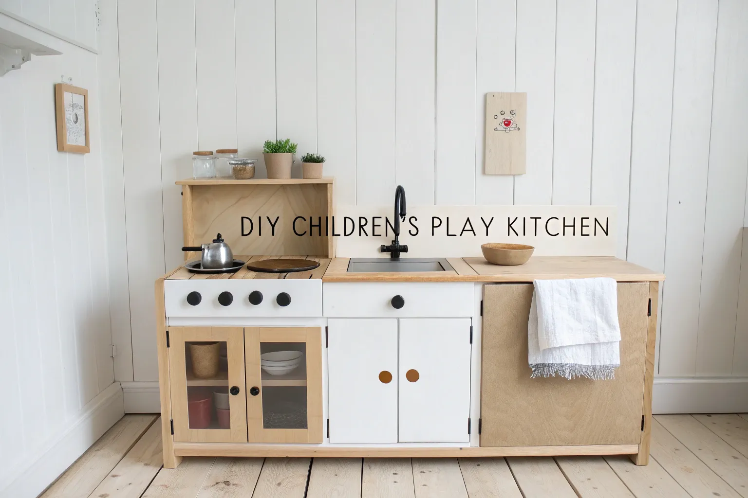 15+ Clever DIY Play Kitchen Ideas You Can Build in Wood