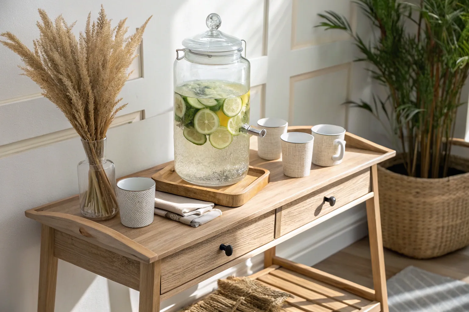 21+ Stylish Drinks Table Ideas in Wood for Small Spaces