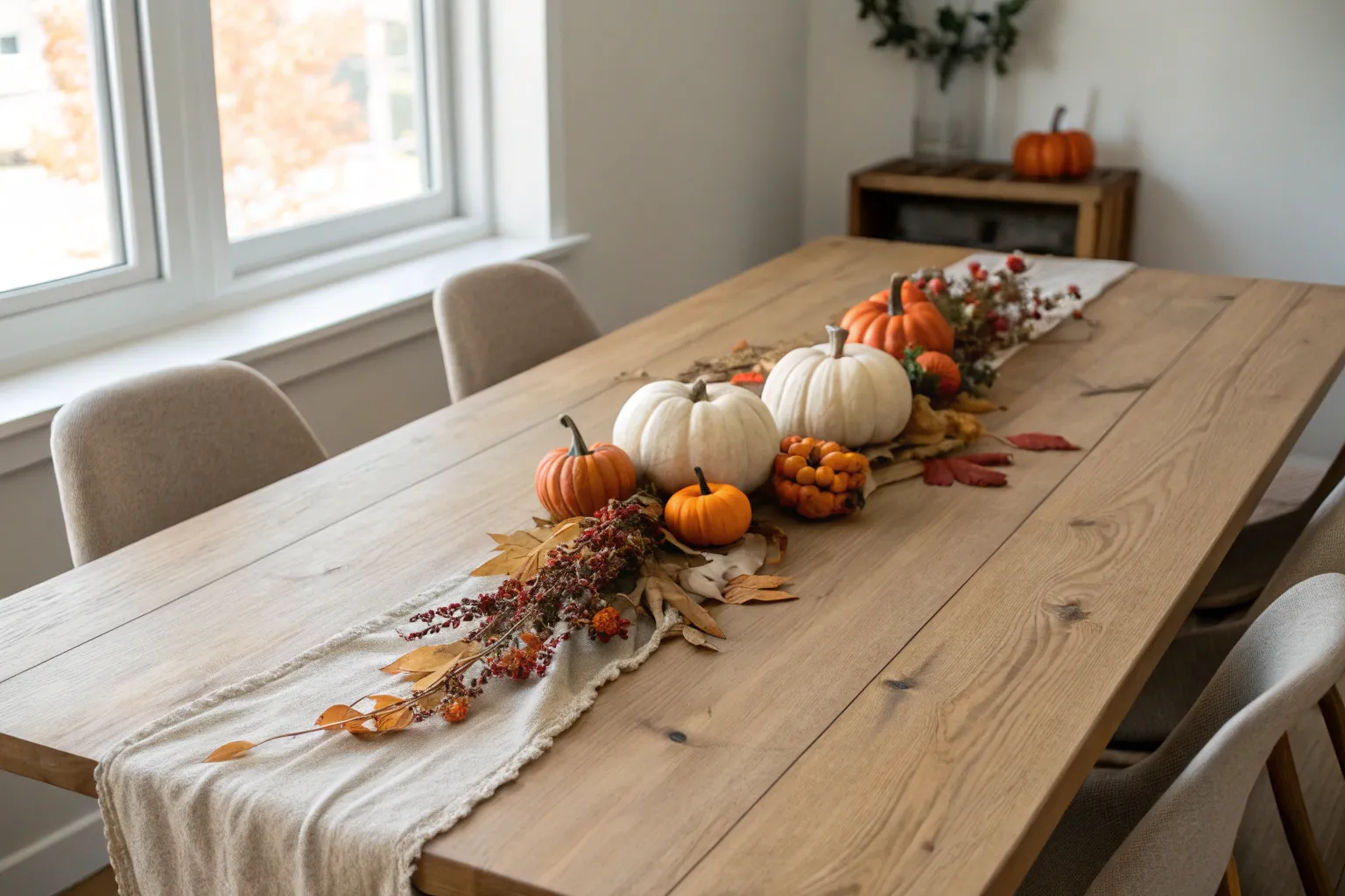 11+ Rustic Fall Dining Room Table Decor Ideas