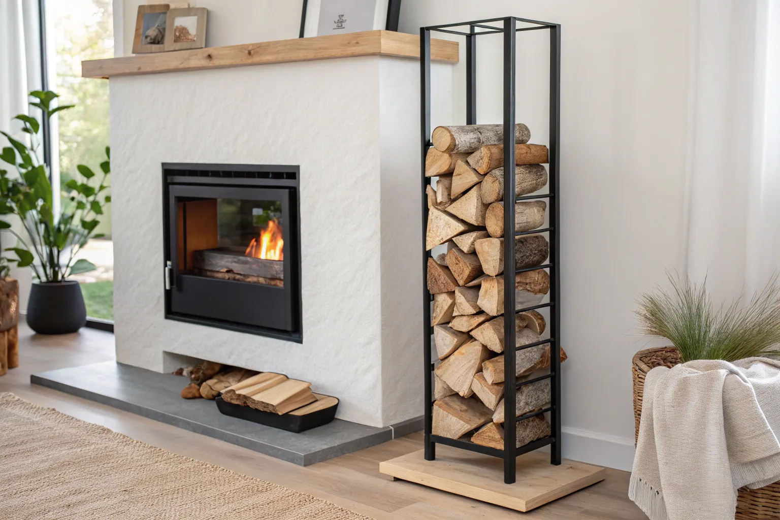 20+ Smart Firewood Storage Ideas Indoor for Cozy Homes