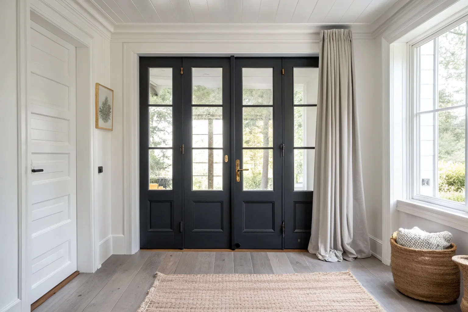15+ Stylish French Door Color Ideas to Brighten Your Entryway