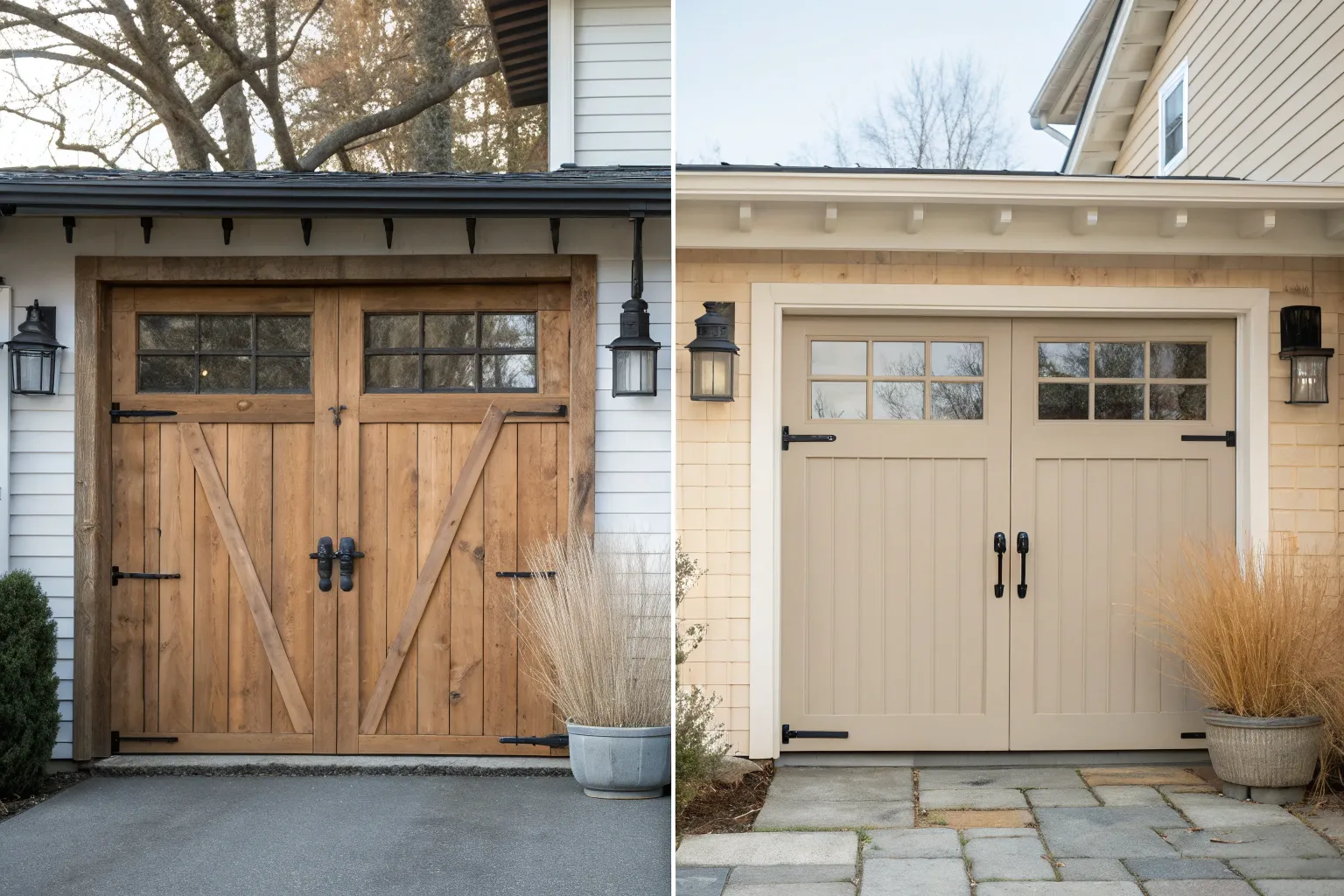 17+ Smart Garage Door Enhancements Ideas for Better Curb Appeal