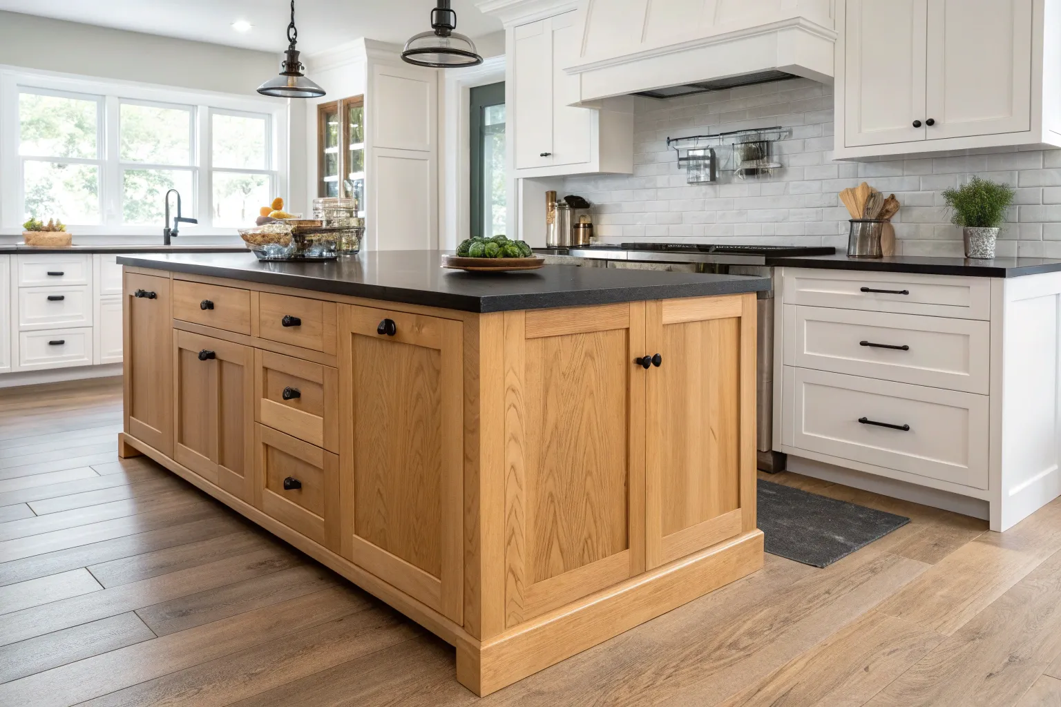 16+ Stylish Maple Cabinets With Black Countertops Ideas