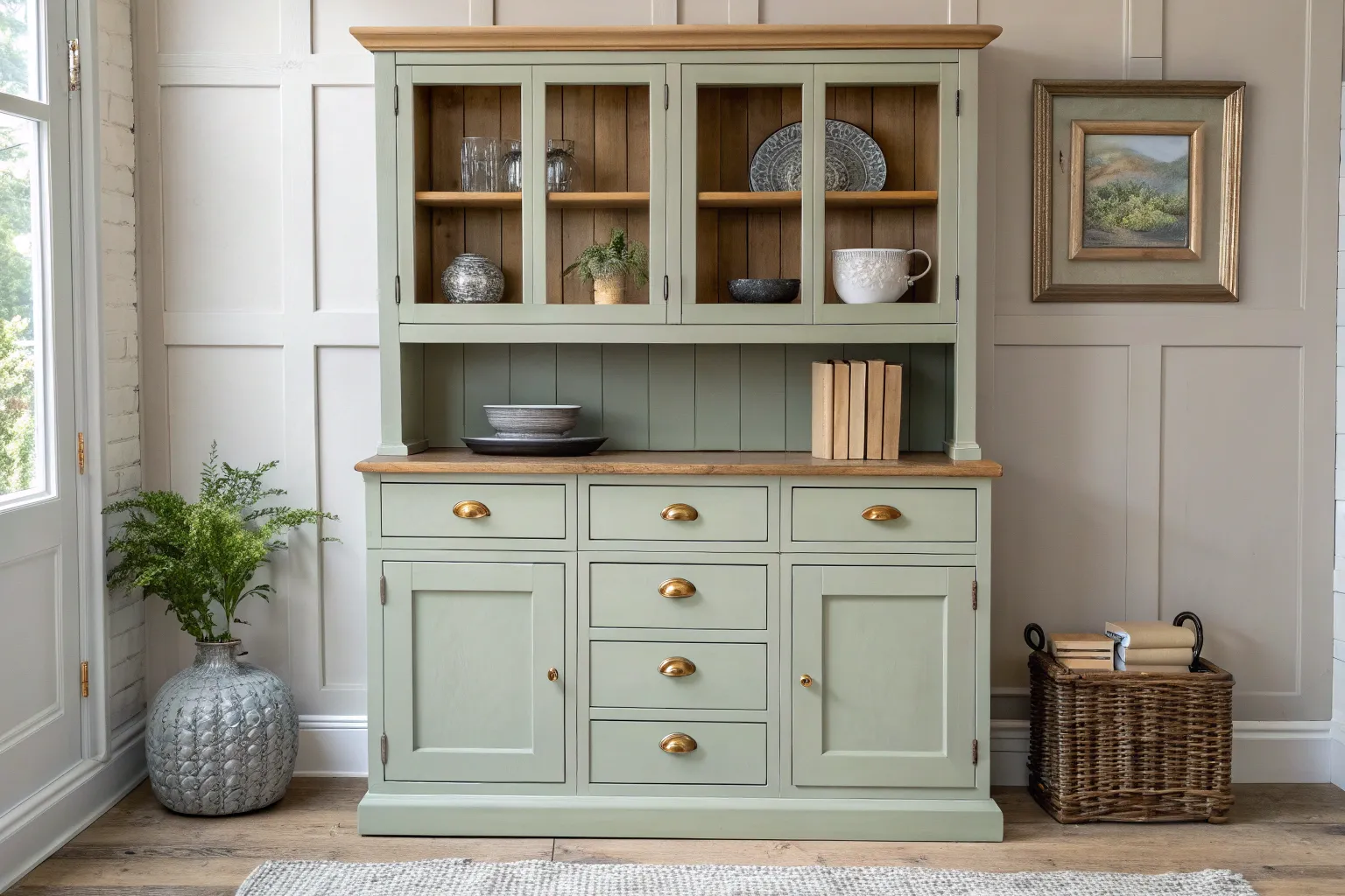 18+ Charming Painted Buffet and Hutch Ideas