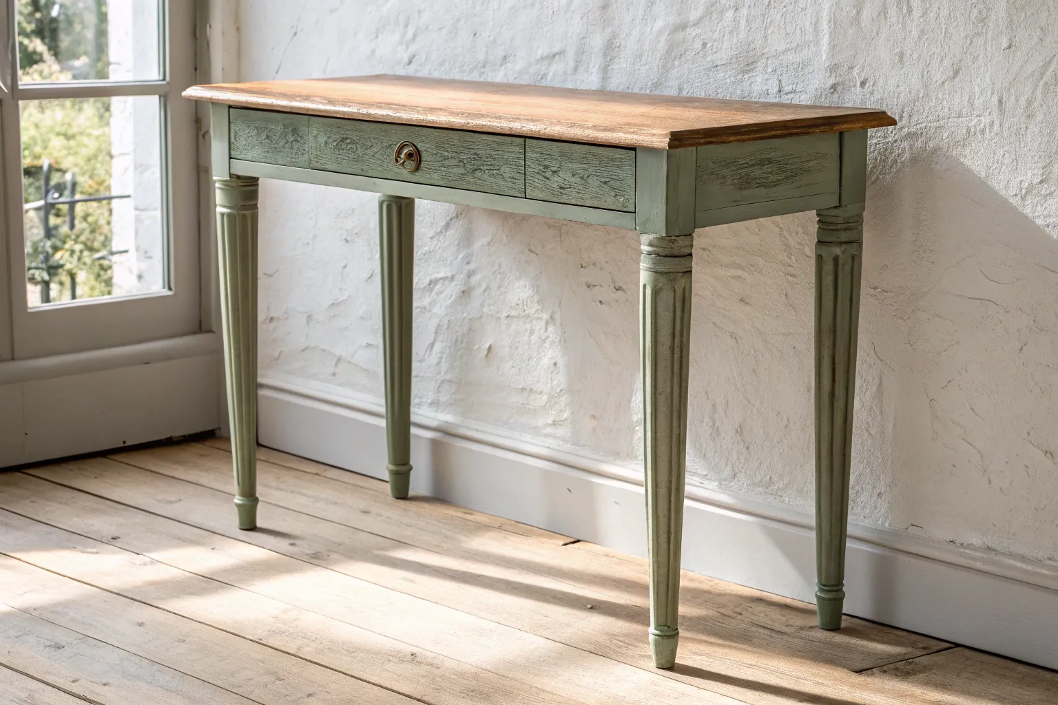 19+ Stylish Painted Console Table Ideas for a Fresh Entryway