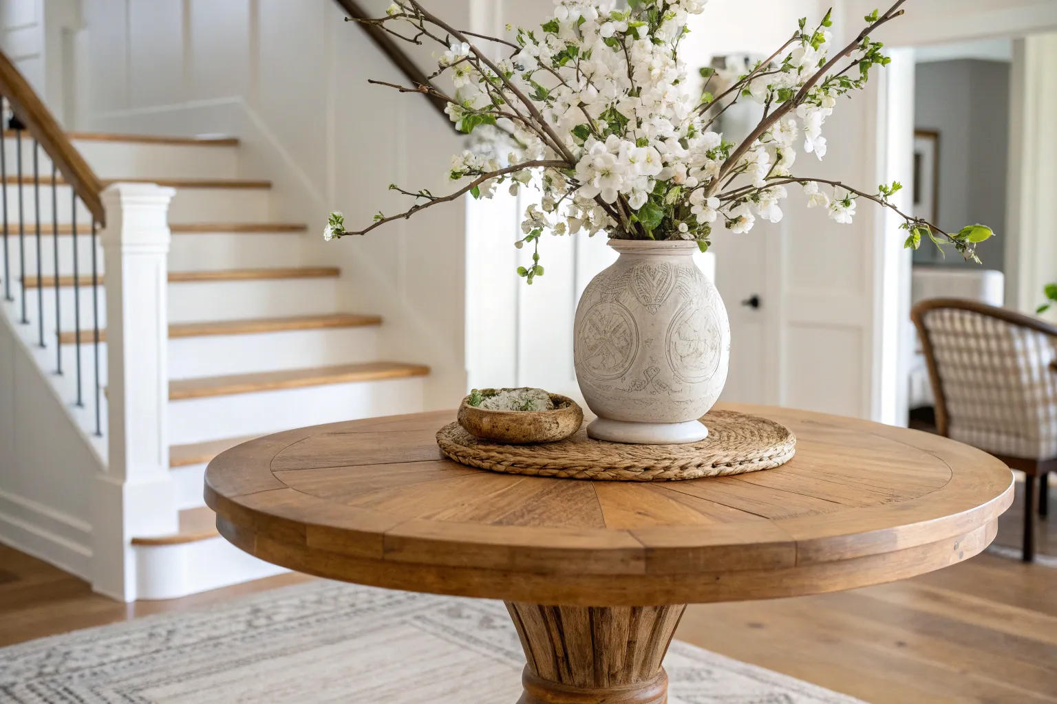 15+ Stylish Round Entryway Table Ideas for Warm Welcomes