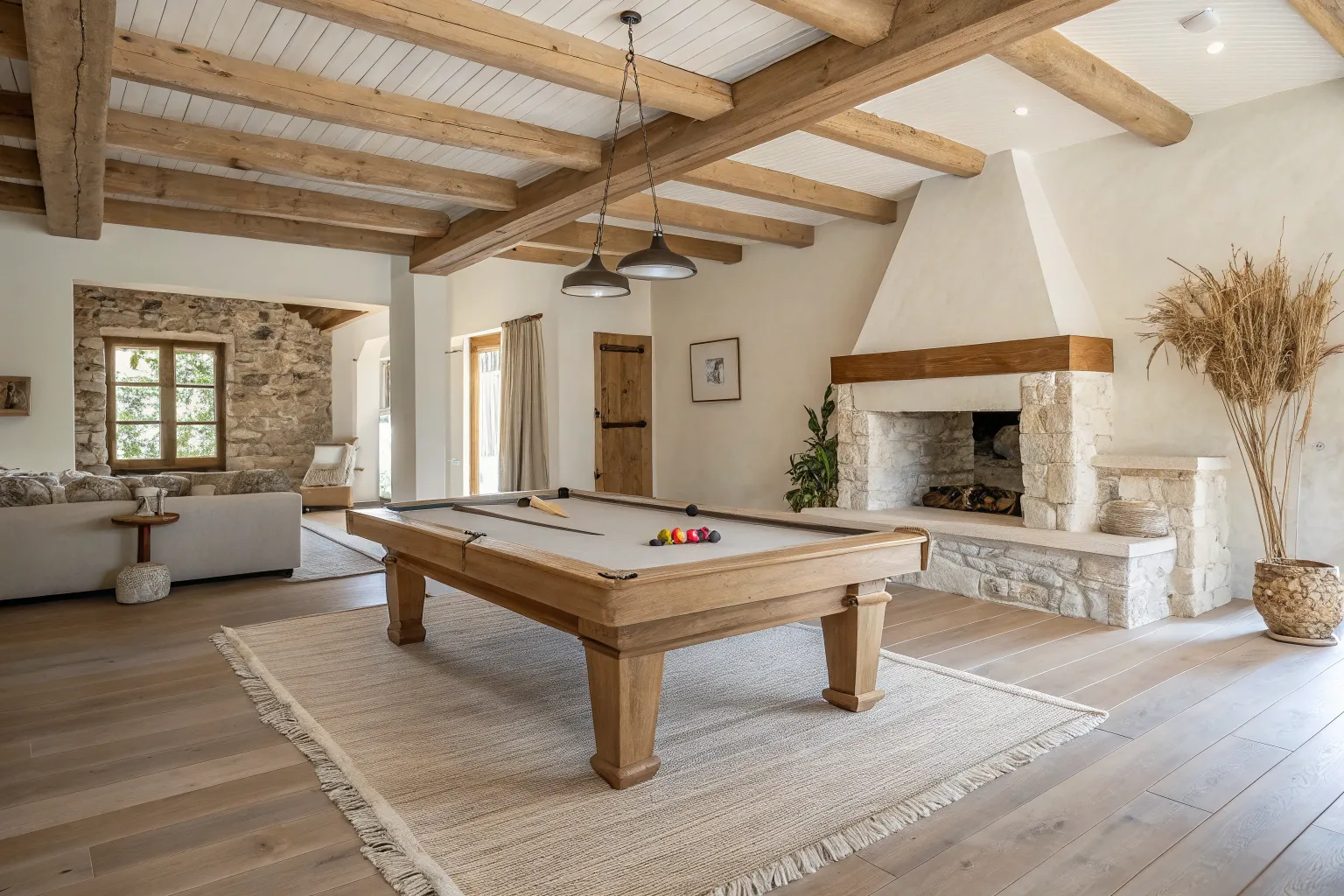 17+ Cozy Rustic Game Room Ideas with Wood Accents