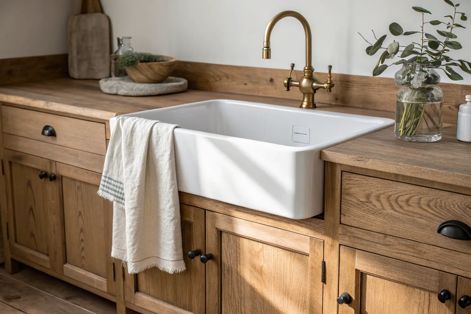 18+ Charming Rustic Kitchen Sink Ideas for Cozy Homes