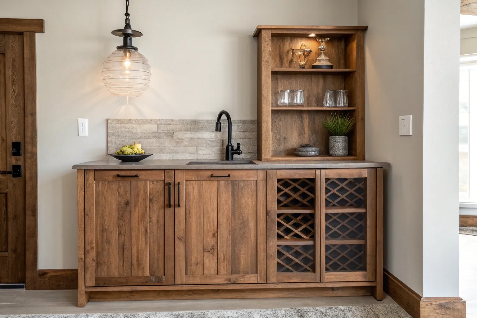 19+ Charming Rustic Wet Bar Ideas for Cozy Entertaining