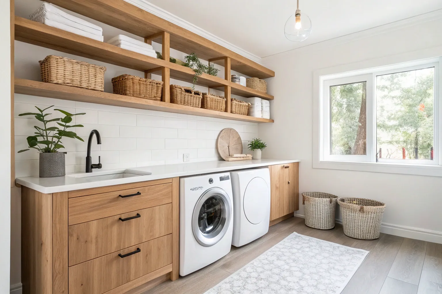 10+ Smart Shelves Above Washer and Dryer Ideas for Small Spaces