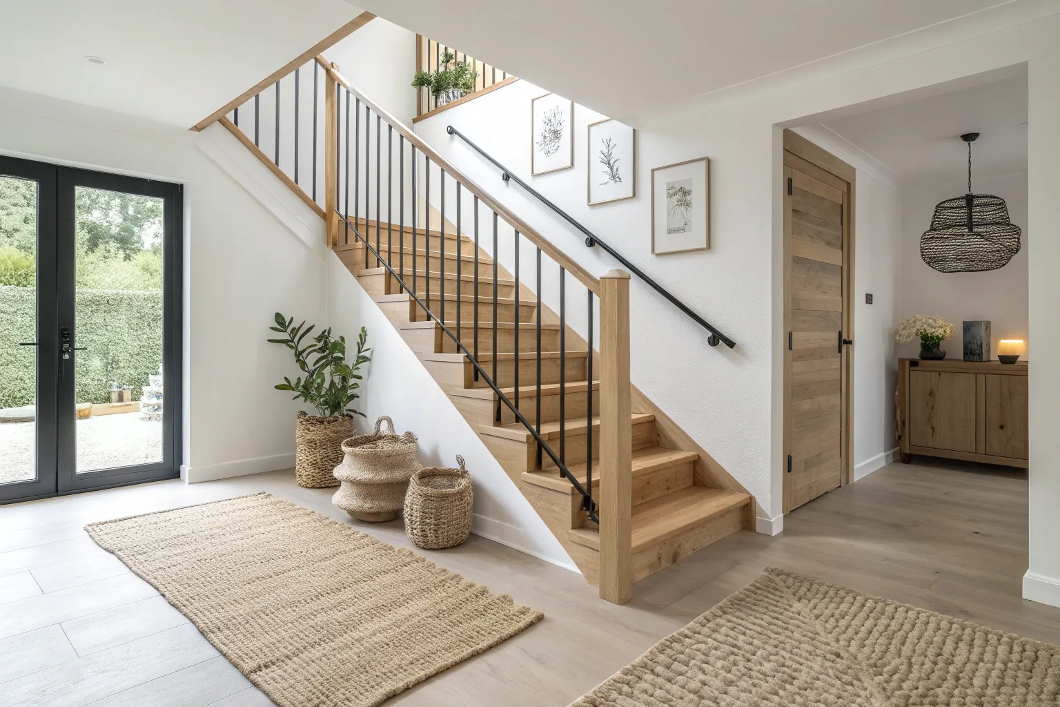 14+ Stylish Stair Hand Railing Ideas for a Warm Wood Look