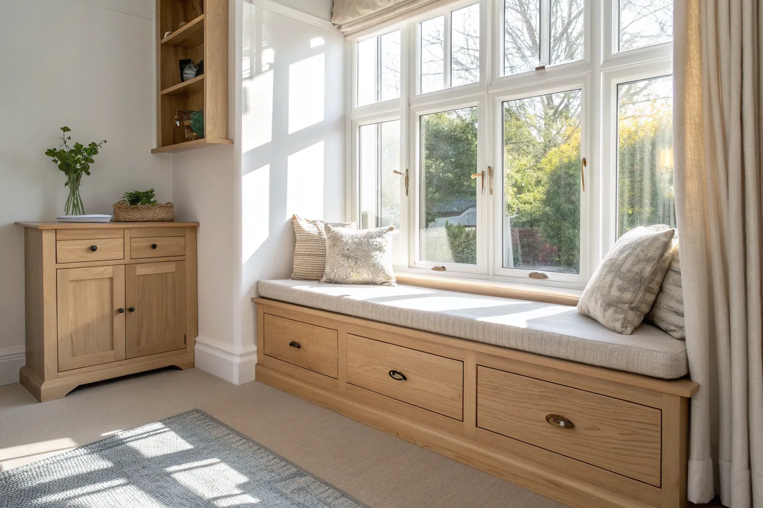 13+ Smart Sunroom Storage Ideas with Beautiful Wooden Built-Ins