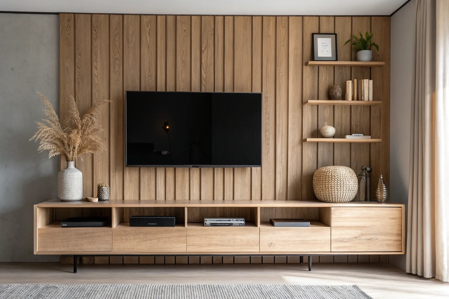 15+ Stylish TV Unit Design Ideas in Wood for Modern Living Rooms