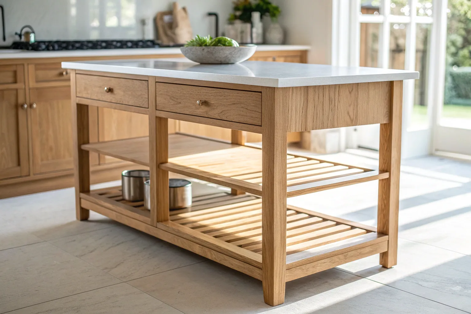 16+ Smart Two-Tier Kitchen Island Ideas for More Prep Space