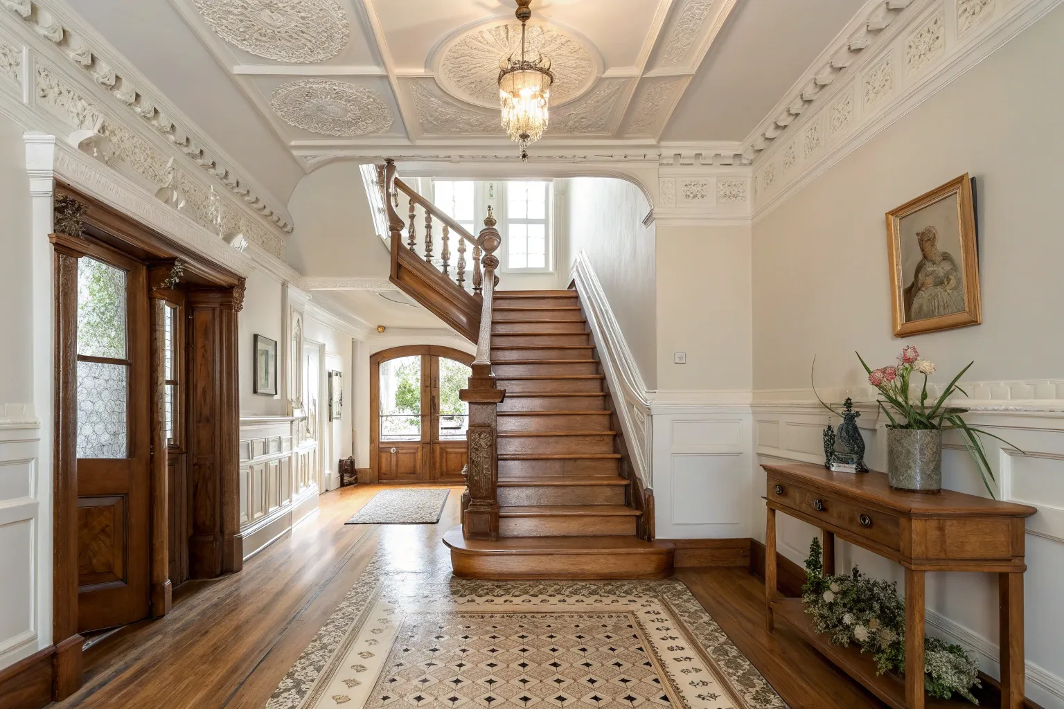15+ Charming Victorian Entryway Ideas with Warm Wood Details