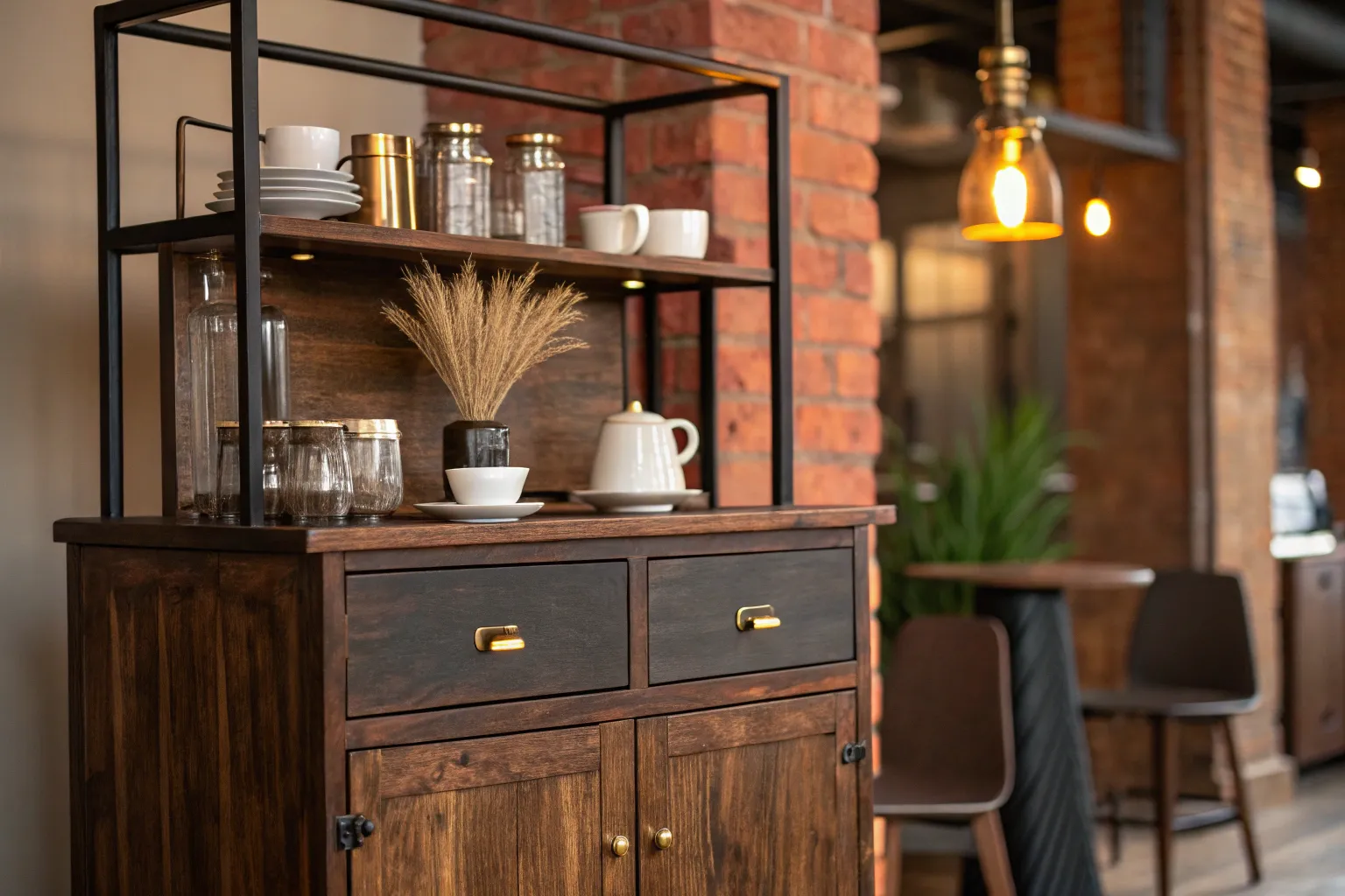 19+ Cozy Vintage Coffee House Ideas with Warm Wood Accents