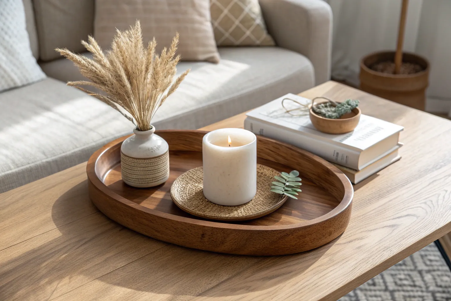 19+ Charming Wooden Tray Decor Ideas for a Cozy Home