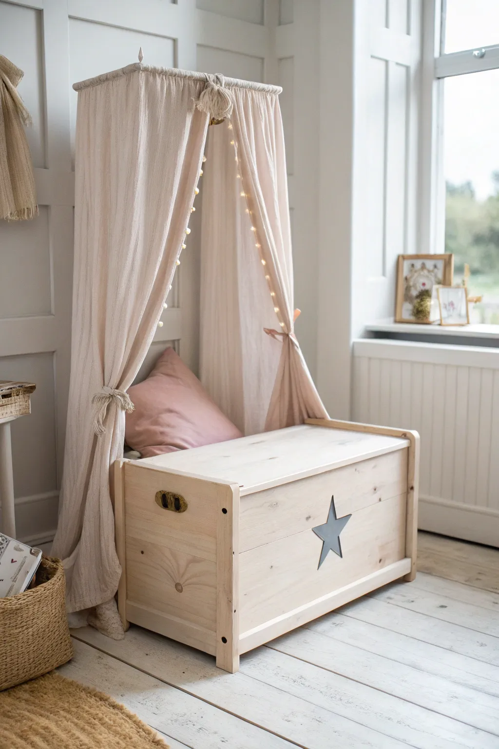 9+ Charming Girl Toy Box Ideas for Wooden Storage