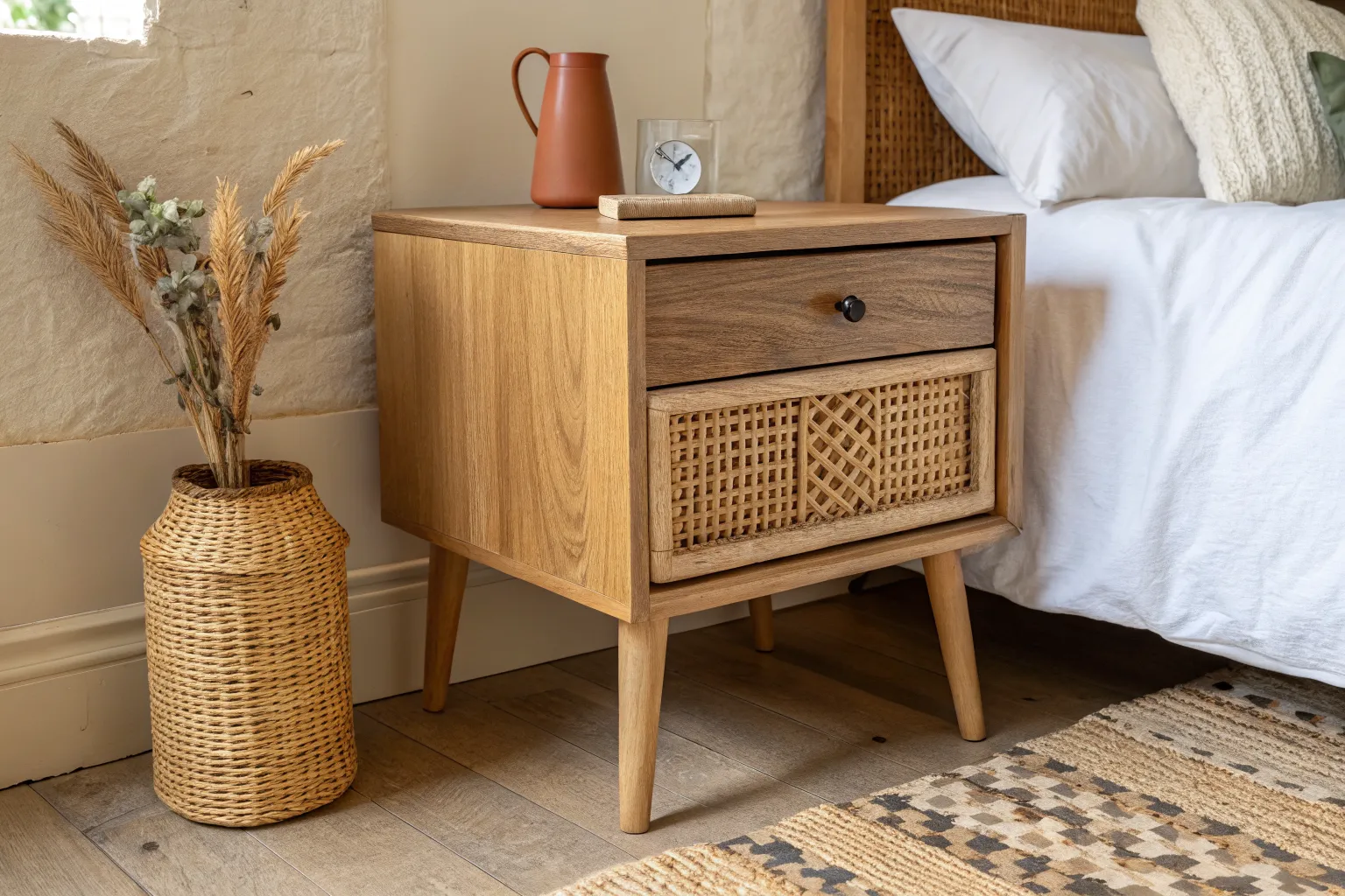15+ Chic Boho Nightstand Ideas for a Cozy Bedroom