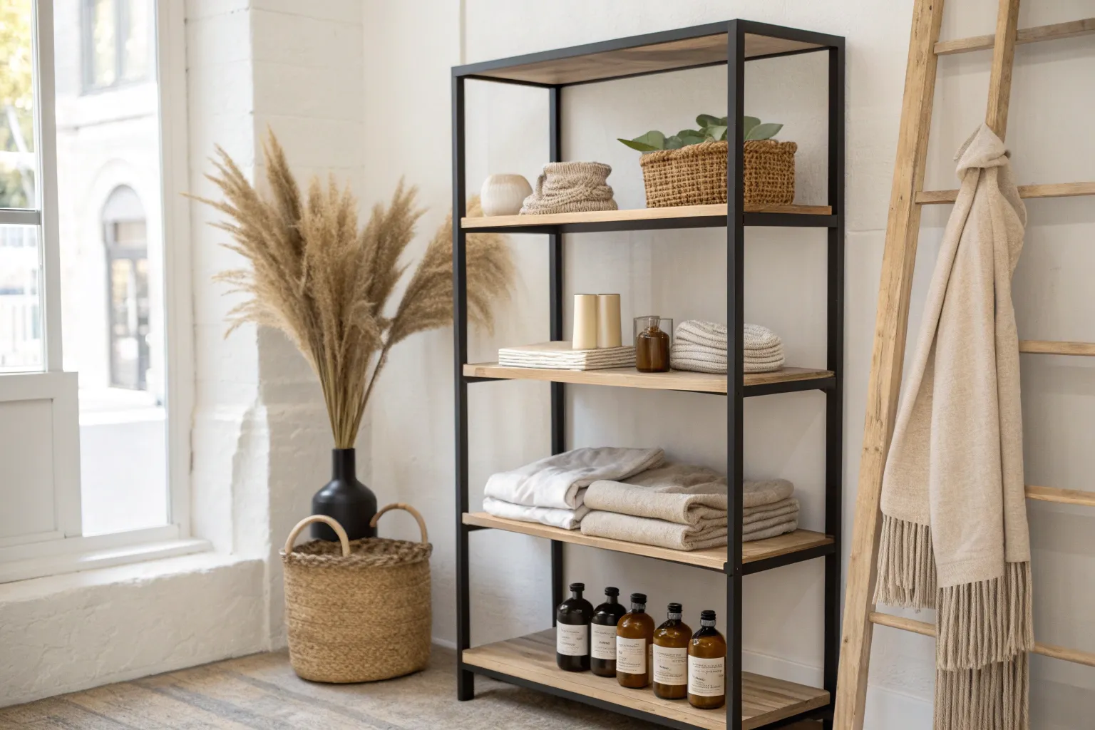 18+ Stylish Boutique Shelving Ideas for a Warm Woodshop Look