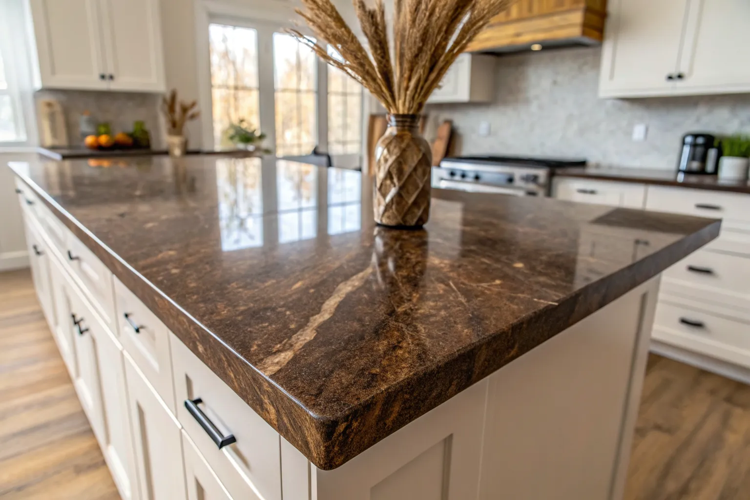 13+ Warm Brown Countertop Kitchen Ideas for a Cozy Look