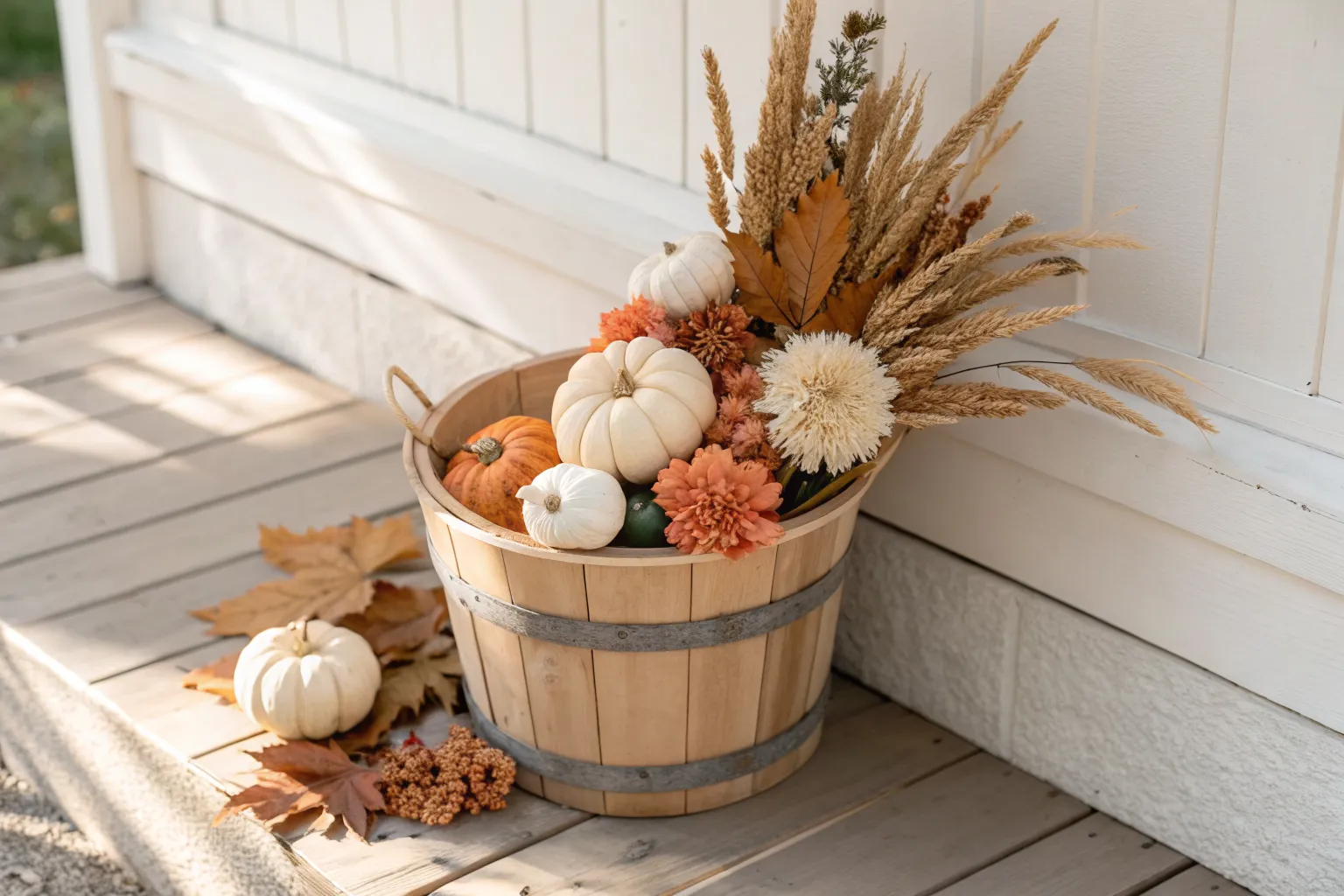 18+ Charming Bushel Basket Decorating Ideas for Cozy Homes