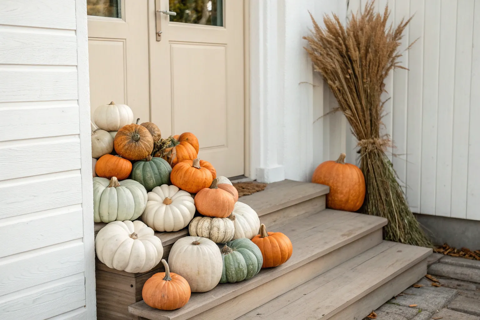 16+ Cheap DIY Outdoor Fall Decor Ideas with Rustic Wood Touches