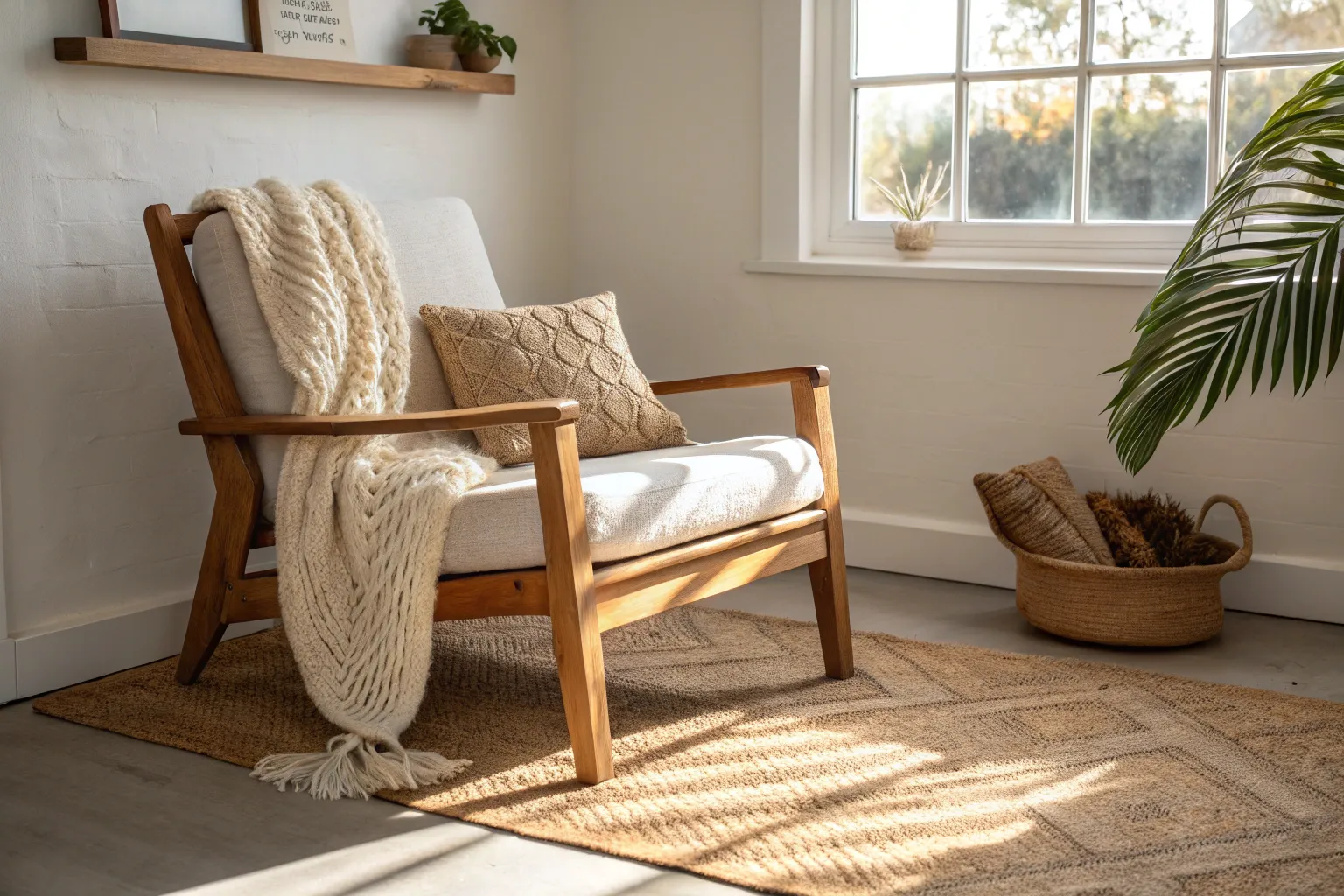 18+ Cozy Corner Sitting Area Ideas with Warm Wood Touches