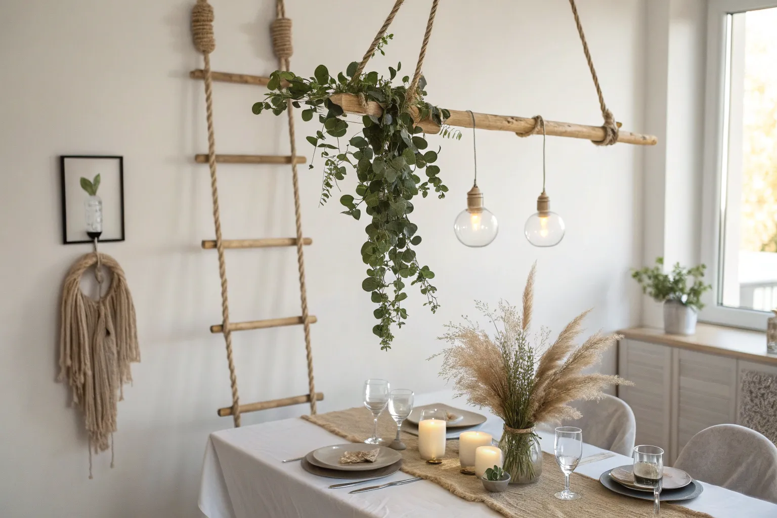 15+ Stylish Hanging Ladder Decorating Ideas for Every Room