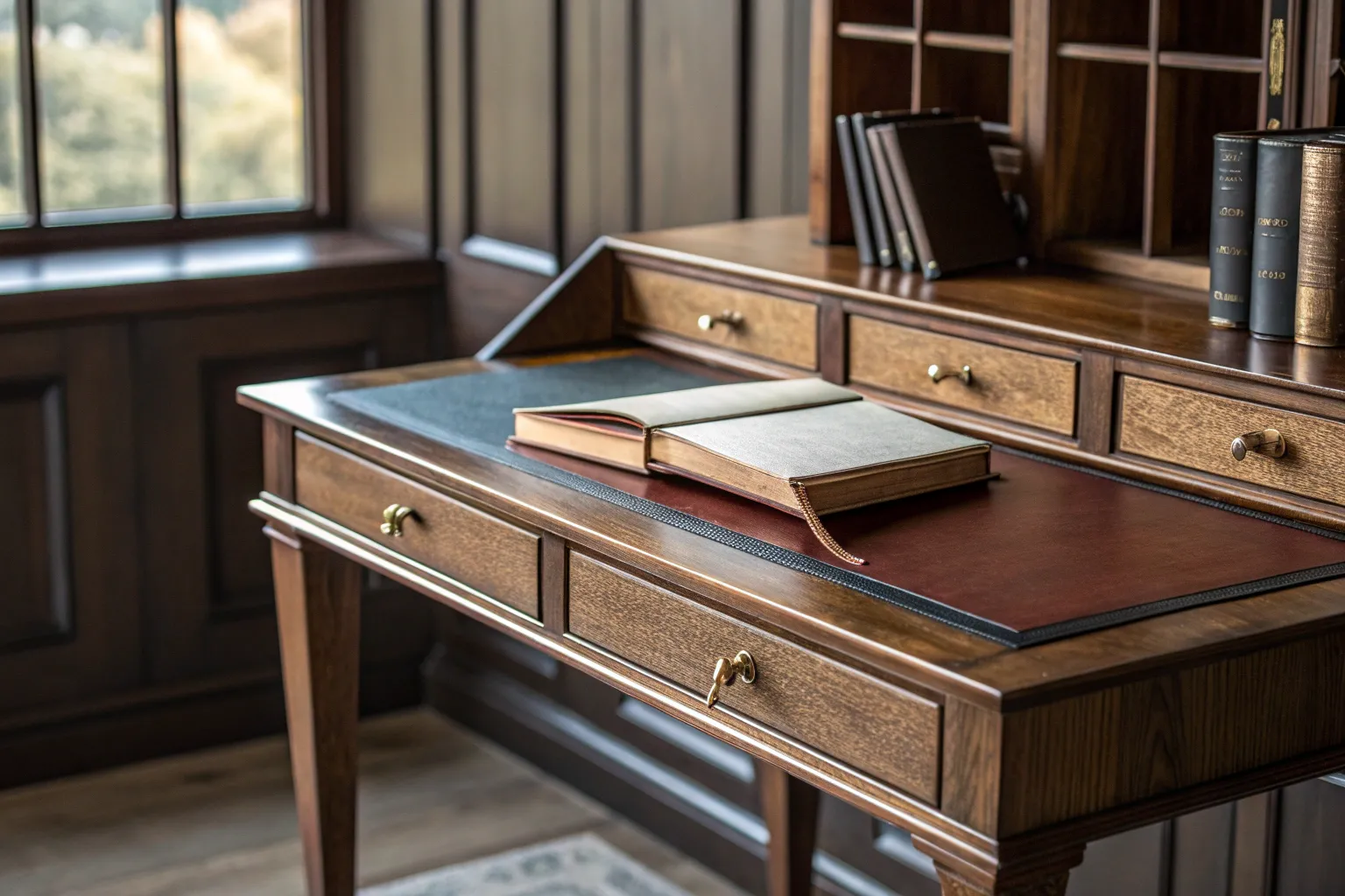 6+ Men’s Study Room Ideas with Warm Wood Details