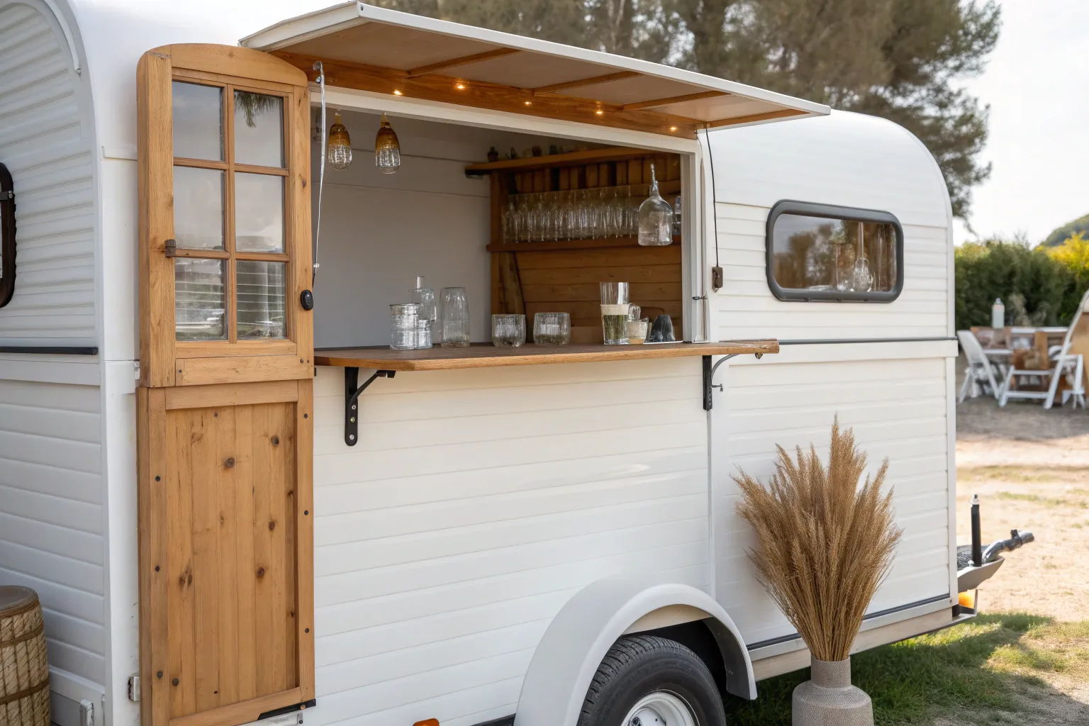 18+ Stylish Mobile Bar Trailer Ideas for Backyard Parties